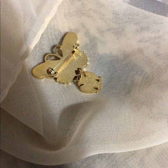 UNIQUE & Beautiful Vintage Butterfly & Eagle #32 Charm Brooch Pin Eagle Charm - Picture 15 of 16